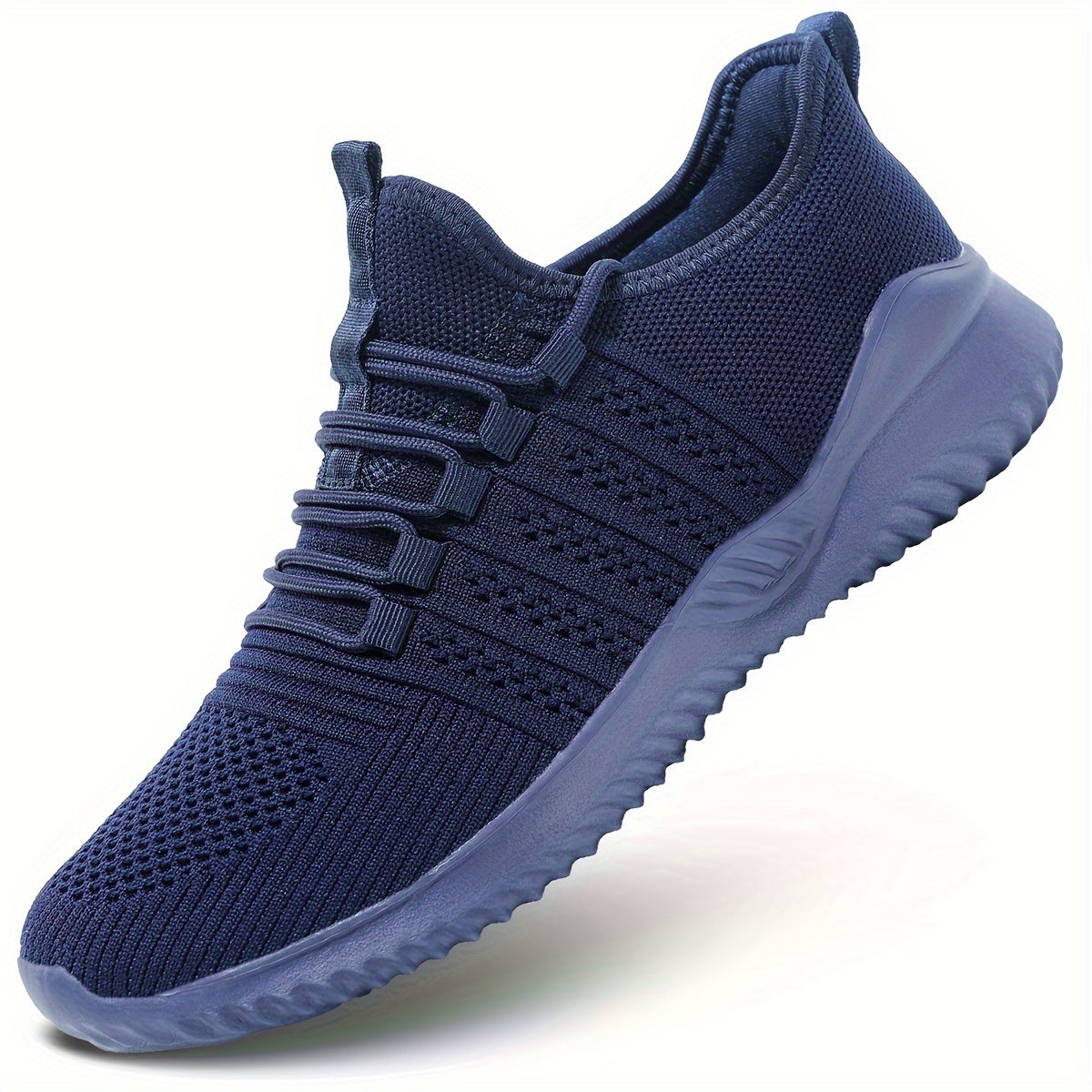 Men's Casual Sneakers, Breathable Lace-up Shoes With Fabric Uppers For Outdoor Walking Running, Spring Summer Autumn