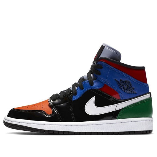 (WMNS) Air Jordan 1 Mid SE 'Multi Patent'  CV5276-001 Signature Shoe