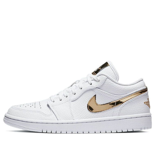 (WMNS) Air Jordan 1 Retro Low 'White Metallic Gold'  CZ4776-100 Epochal Sneaker