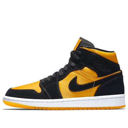 Air Jordan 1 Mid 'Black University Gold'  CD6759-007 Epoch-Defining Shoes