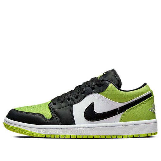 (WMNS) Air Jordan 1 Low SE 'Vivid Green Snakeskin'  DX4446-301 Antique Icons