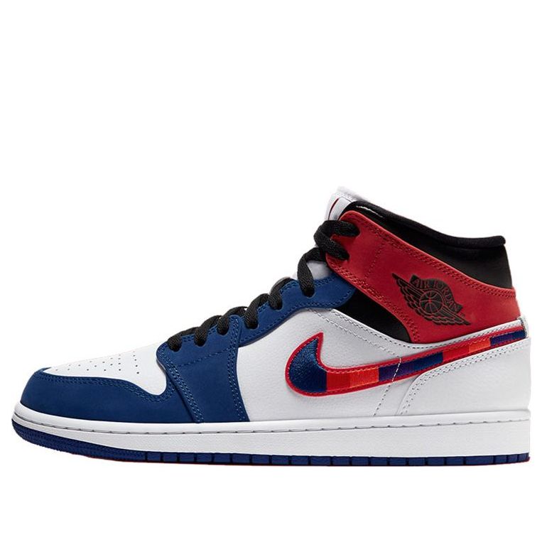 Air Jordan 1 Mid 'Multicolored Swoosh'  852542-146 Epochal Sneaker