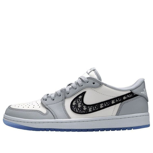 Dior x Air Jordan 1 Low 'White Grey'  CN8608-002 Vintage Sportswear